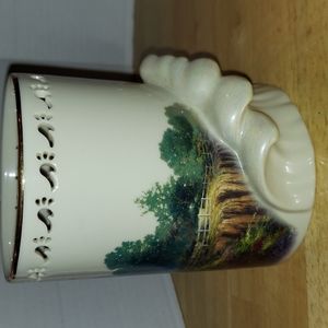 Lenox Thomas Kinkade "The Light of Peace Votive"‎ Vintage Candle Holder